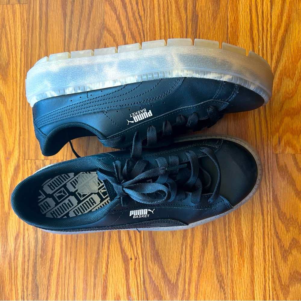 Black Puma Translucent Platform Trace Size 8